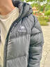 駱駝火山PRO鵝絨服情侶款面包服2025新款鵝絨速暖羽絨服連帽防風(fēng)外套 幻影黑 L 曬單實(shí)拍圖