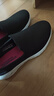 斯凱奇（Skechers）女鞋秋季透氣一腳蹬健步鞋子軟底減震休閑運動(dòng)網(wǎng)面鞋15600 黑色/白色/BKW 37.5 曬單實(shí)拍圖