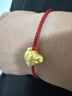 周大生黃金轉運珠足金十二生肖蛇年本命年手鏈送女友老婆生日節日禮物 生肖狗 曬單實(shí)拍圖