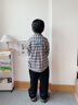 巴帝巴帝秋冬新款嬰幼兒童純棉直筒工裝褲寬松舒適百搭 黑色 好運字母 130 曬單實拍圖