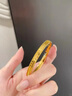 BUKKEHAVE金包銀銅錢(qián)手鐲女款金首飾復古錢(qián)幣實(shí)心輕奢感納福素圈手鐲 銅錢(qián)手鐲52圈口 約24克 曬單實(shí)拍圖