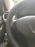 德言汽車方向盤套四季通用夏季透氣防滑吸汗超薄款真皮車把套內(nèi)飾用品 標(biāo)致3008/2008/301/407/207 超薄【圓形】雙色線（不帶車標(biāo)） 曬單實(shí)拍圖