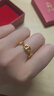 金小貅黃金戒指女足金999豬鼻子戒指時尚條戒亮面鏈條戒送朋友生日禮物 豬鼻子戒指 13號圈口 約1g 曬單實拍圖