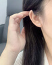 老鳳祥星期耳釘女S925銀玫瑰禮盒套裝耳飾生日七夕情人節(jié)禮物送女友老婆 曬單實拍圖