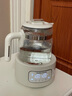 摩飛電器（Morphyrichards）全玻璃養(yǎng)生壺家用燒水壺多段控溫電熱水壺極速風(fēng)冷恒溫壺沖奶泡奶機MR5602 1.2L 椰奶白 曬單實拍圖