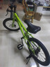 鳳凰（Phoenix）兒童自行車(chē)青少年3-4-6-8-10-12-15歲中大童學(xué)生山地車(chē)腳踏車(chē)單車(chē) 森系綠輻條輪98裝-輔助輪+單支撐 18寸(適合115-135cm) 曬單實(shí)拍圖