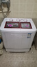 澳柯瑪（AUCMA）半自動波輪洗衣機(jī)雙桶家用小型 雙缸宿舍租房 洗脫分離 脫水甩干機(jī)8公斤8kg XPB80-3128S 曬單實拍圖