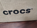 卡駱馳crocs拖鞋輕便耐磨貝雅涼鞋男女同款透氣休閑鞋|207627 黑色-001 41 /42(260mm) 曬單實(shí)拍圖