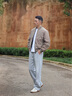 EMPORIO ARMANI/阿瑪尼官方旗艦新款男80白鴨絨棒球領(lǐng)通勤羽絨服外套秋季 F6139-卡其色 52 (XL) (推薦：165-180斤) 曬單實(shí)拍圖