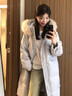 億梵莎棉服女2025新款冬季韓系寬松棉衣中長(cháng)款羽棉襖絨服女超好看潮外套 奶藍色 均碼 （可聯(lián)系客服備注碼數） 曬單實(shí)拍圖