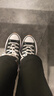 匡威（Converse）官方 Run Star Hike低幫帆布流星厚底鞋黑色168816C 黑色/168816C 36 曬單實(shí)拍圖