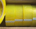 得力(deli)高品質(zhì)透明黃封箱膠帶打包 60mm*100y*48μm  24卷整箱裝 封箱器 辦公用品 JD420 曬單實(shí)拍圖