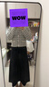 優(yōu)衣庫女裝羅紋針織喇叭裙478325 09 黑色 M /160/68A 曬單實(shí)拍圖