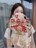 【高檔楠竹扇架+禮盒禮袋包裝】送新娘閨蜜團(tuán)扇結(jié)婚新娘高級(jí)成品diy手工自制材料包雙面喜扇婚慶扇子中國風(fēng) 1號(hào)款【雙面雙色】 成品做好x團(tuán)扇+扇架+嵌入式禮盒 曬單實(shí)拍圖