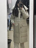 零下40度500g加厚超厚長(zhǎng)款東北哈爾濱雪鄉(xiāng)女男抗寒保暖羽絨服外套 奶白-男女同款 90絨極寒保暖 單件 XL 建議145-165斤 充絨量465克 曬單實(shí)拍圖