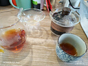 高茗日式公道杯玻璃茶具分茶器帶茶漏一體泡茶杯高端公杯茶海茶漏套裝 金色把公杯+青丘茶濾+明雨蓋碗 曬單實(shí)拍圖