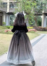 迪士尼（Disney）女童禮服兒童管弦樂(lè )大小提琴鋼琴演出服大合唱小主持人公主裙秋冬 熱售黑色 150 身高140-150cm年齡9-10歲 曬單實(shí)拍圖