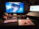 漫步者花再Halo SoundBar桌面音響音箱 藍牙5.4高保真 臺式電腦游戲音響長條音箱 獨家定制版 櫻花粉 曬單實拍圖