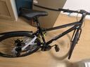 永久公路車(chē)自行車(chē)直把彎把山地車(chē)男女越野變速700C單車(chē)青少年競速賽車(chē) 鋼架 黑色 21速 燕把輻條輪 曬單實(shí)拍圖