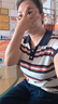 哈夫朵大碼女裝套裝女夏季微胖女孩穿搭顯瘦遮肚子減齡短袖t恤女上衣 3094條紋上衣+牛仔褲 2XL 建議【130-145斤】 曬單實(shí)拍圖