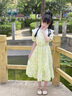 木木屋童裝女童連衣裙夏季2025新款6-12歲兒童公主裙洋氣女孩裙子夏款潮 2401綠色 150 適合140-150cm年齡11-12歲 曬單實拍圖