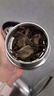 繁簡茶水分離杯男女雙層玻璃杯迷你網(wǎng)紅水杯子便攜旅行創(chuàng)意泡茶杯 鋼本色200ML帶杯套杯刷 曬單實拍圖
