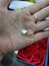 中國黃金一貝子項鏈女士銀吊墜時(shí)尚飾品女生生日禮物女友老婆結婚紀念 一貝子項鏈-托帕石【全國八倉】 曬單實(shí)拍圖
