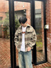 HXHK小香風(fēng)格子外套男秋冬季日系慵懶風(fēng)設(shè)計(jì)高級(jí)感毛呢襯衫式夾克翻領(lǐng) 紅格 XL 曬單實(shí)拍圖