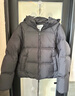 森馬（Semir）羽絨服女90絨子短款輕暖三防可愛(ài)花苞帽2025冬新款立體防風(fēng)外套 【正肩顯瘦廓形】黑色90001 M 曬單實(shí)拍圖