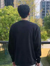 名創(chuàng)優(yōu)品男款衛(wèi)衣秋季日系潮牌簡約百搭純色套頭衫男學(xué)生330g重磅圓領(lǐng)外套 藏青(空白) L /170(推薦100-120斤) 曬單實(shí)拍圖