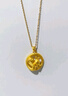 中國黃金（CHINA GOLD）蛇盤(pán)兔黃金吊墜足金生肖蛇項鏈本命生日禮物送女友老婆教師節禮物 蛇盤(pán)兔吊墜瓜子扣約2.6g【配約1.65g足金鏈】 曬單實(shí)拍圖