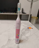 飛利浦（PHILIPS）兒童電動(dòng)牙刷 送男孩女孩生日禮物 適用4-6-12歲 聲波震動(dòng) 2種模式 自帶2支刷頭粉HX2432/02 曬單實(shí)拍圖