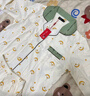貓人【七夕情人節(jié)禮物送女友】女士睡衣女性感星月印花家居服奶白2XL 曬單實(shí)拍圖