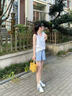 莆田鞋純原鬼冢男鞋夏季老虎透氣帆布板鞋一腳蹬懶人休閑鞋阿甘男鞋 白藍紅（高版本帆布鞋） 40 腳長(cháng)252.5 曬單實(shí)拍圖