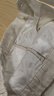 無印良品（MUJI）女式漢麻混斜紋抽褶寬版褲褲子女款25年夏季休閑褲女裝闊腿褲 象牙色 L (165/70A) 曬單實(shí)拍圖