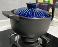 美廚（maxcook）陶瓷煲砂鍋 湯鍋燉鍋養生煲 手工彩釉耐干燒 3.2L藍MCTC3309 曬單實(shí)拍圖