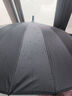 24骨長柄雨傘大號男士自動加固暴雨加大黑色直桿傘男晴雨直柄超大 曜石黑（彩纖傘骨）24骨加大款 曬單實拍圖
