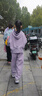 迪士尼女童套裝春秋裝兒童運動(dòng)服大童休閑衛衣闊腿褲 L2001香芋紫 140 曬單實(shí)拍圖