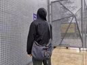駱騏亞（cmlziua）斜挎包男士帆布旅行包大容量輕便單肩包休閑挎包城市通勤郵差包 黑色 33*18*30cm 曬單實(shí)拍圖