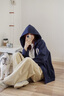 GAP【情人節(jié)】男女裝秋季新款logo印花抓絨寬松運動連帽衫衛(wèi)衣786920 曬單實拍圖