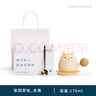 南山先生水杯個(gè)人杯創(chuàng  )意陶瓷辦公杯茶水分離杯咖啡杯送禮禮盒裝柴圓茶咖杯 柴圓茶咖_赤黃 曬單實(shí)拍圖