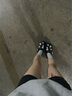 SMFKX CROCS 聯(lián)名款 白鹿同款時(shí)尚休閑百搭厚底增高透氣洞洞鞋拖 黑鉆石 36-37 曬單實(shí)拍圖