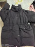 播工裝風(fēng)收腰絎縫羽絨服女24冬新款短款保暖寬松外套DDR4RD5129 K40玄黑 M 曬單實(shí)拍圖