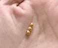 喜上眉梢足金999轉運珠3D硬金拋光面珠磨砂路路通DIY配飾散珠送禮女 4mm古法【約0.75g】多顆重版 曬單實(shí)拍圖