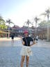 名創(chuàng  )優(yōu)品（MINISO）三麗鷗夏日黑皮系列包包帆布包斜挎包單肩包沙灘袋掛件 HelloKitty遮陽(yáng)帽斜挎包 曬單實(shí)拍圖