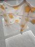 貝瑞加（Babyprints）新生兒半背衣2件裝初生男女寶寶短袖上衣夏季嬰兒衣服純棉 黃52 曬單實(shí)拍圖