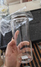 希諾（heenoor）新款水杯單層加厚雙層玻璃杯大容量過(guò)濾車(chē)載杯子泡茶分離水杯口杯 希諾6712-本色360ml雙層玻璃 240ml-600ml 曬單實(shí)拍圖