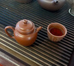 雋壺堂宜興全手工宮燈家用功夫茶具煮茶泡茶壺 紫砂壺原礦皺皮朱泥內推 宮燈 130ml 曬單實拍圖
