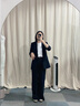 MeetMetro瑪依爾西裝套裝女2025秋季新款職業(yè)正裝西服西褲兩件套 藏藍色【現貨閃電發(fā)】 S 曬單實(shí)拍圖