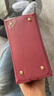 芙拉（FURLA）[秋冬新品]IRIDE牛皮迷你女士百搭休閑手提斜挎包HOBO包流浪包 肉粉色 曬單實(shí)拍圖